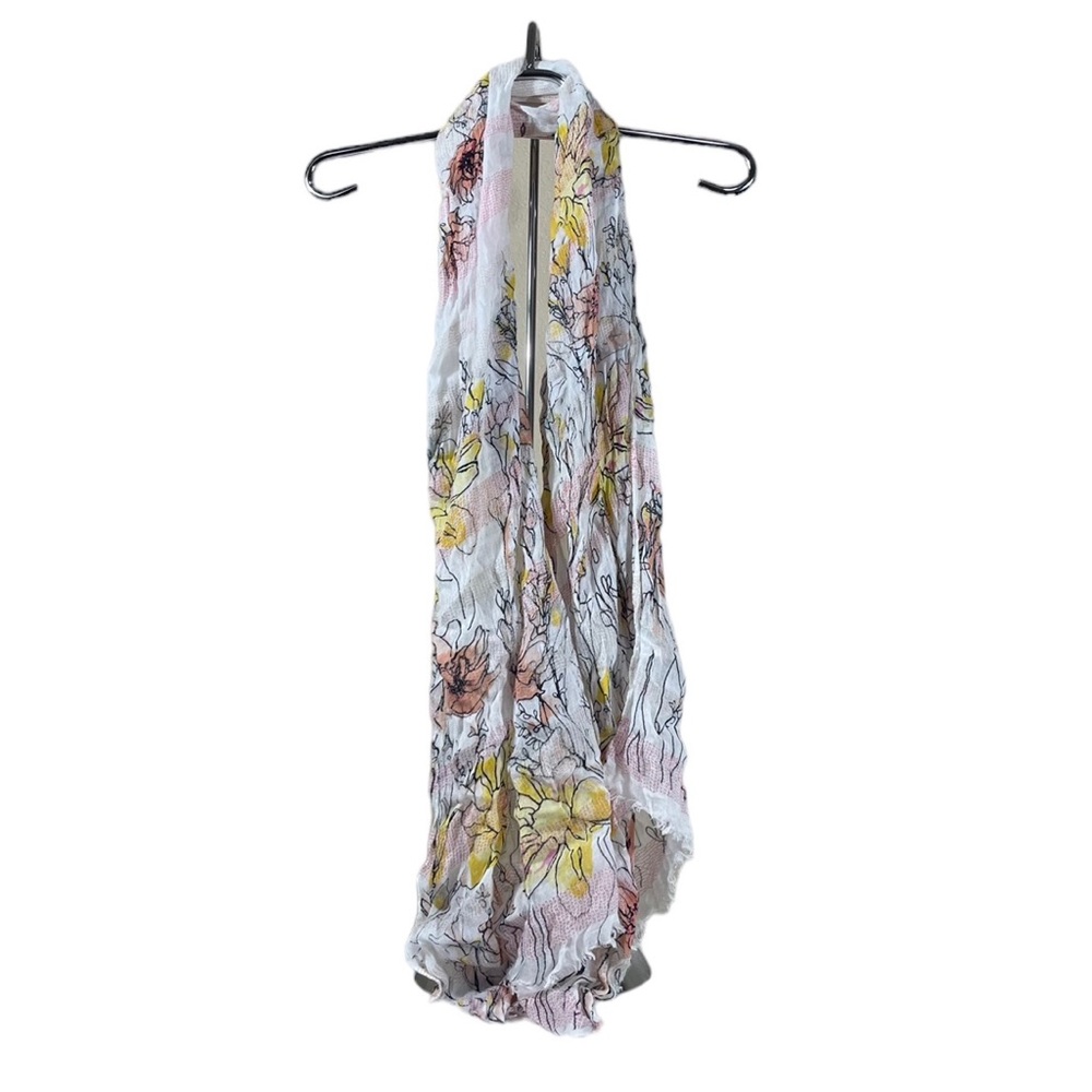 Sheer Women’s Flowered L 74” x W 21” Scarf